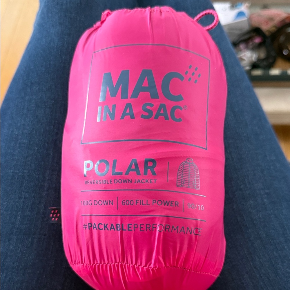 MAC IN A SAC Polar Packable Down Jacket - Bright Pink